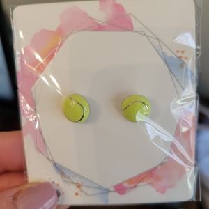 Fun tennis earrings